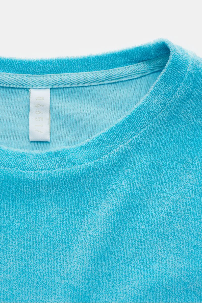 04651/ A trip in a bag Crew neck terry T-shirt turquoise