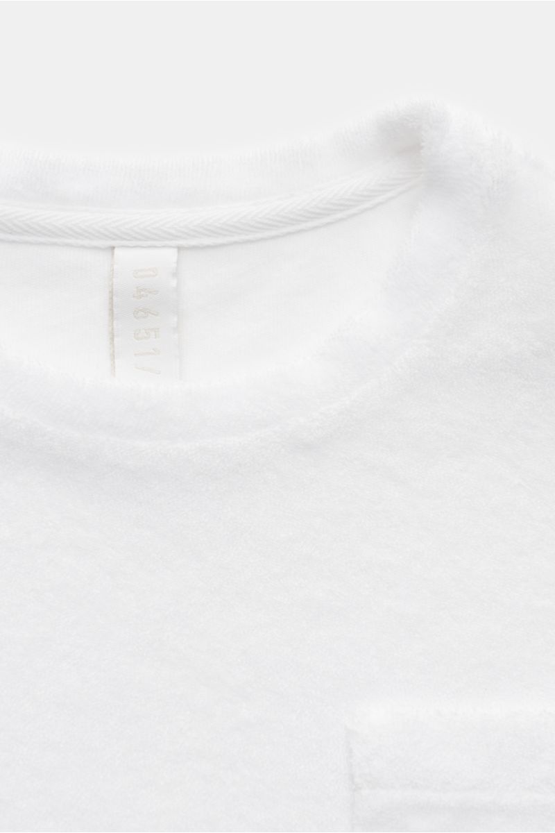 04651/ A trip in a bag Kinder Frottee Rundhals-T-Shirt 'Kids Terry Tee' weiß