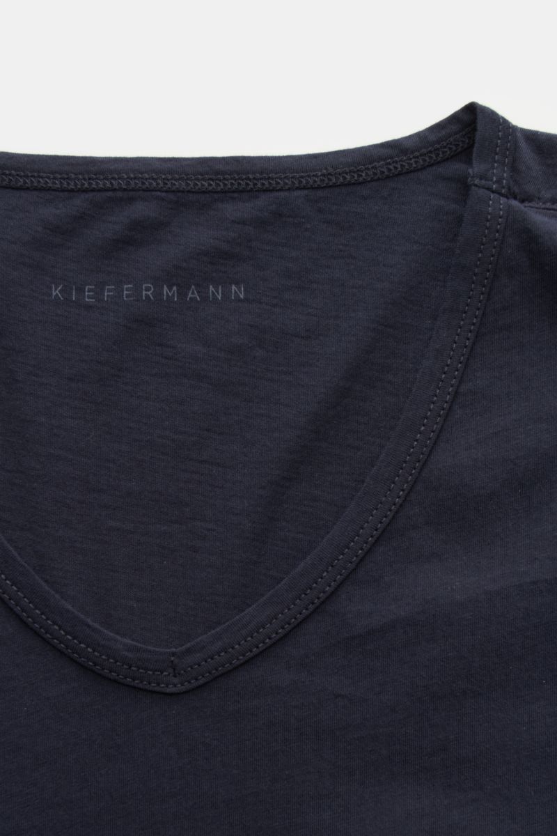 Kiefermann V-Neck T-Shirt 'Darius' dark navy