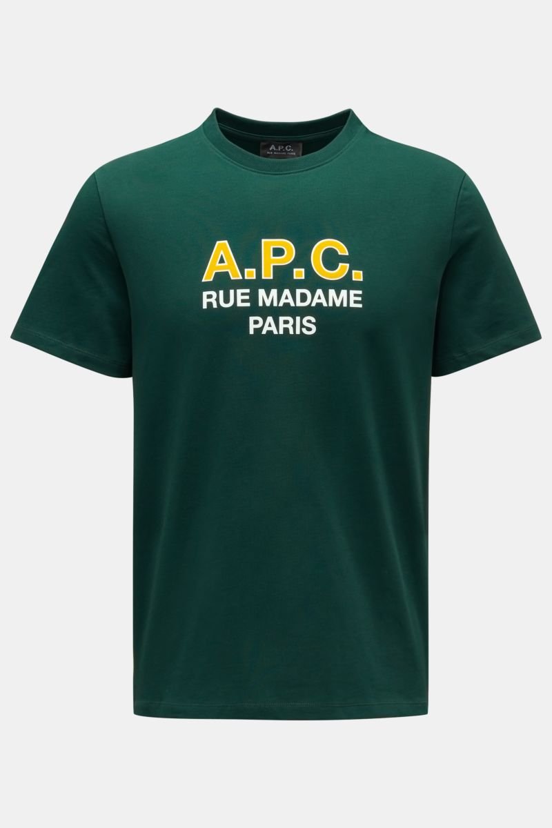 Crew neck T-shirt 'APC Madame H' green