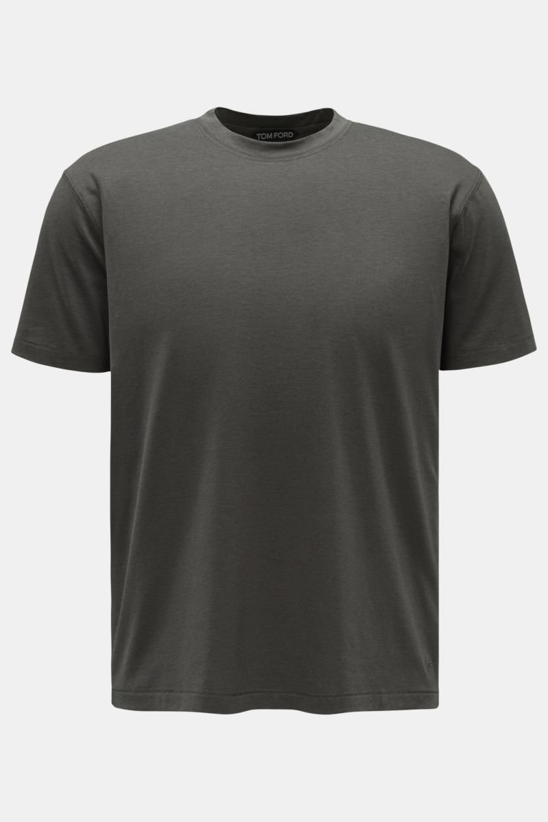 Crew neck T-shirt dark grey