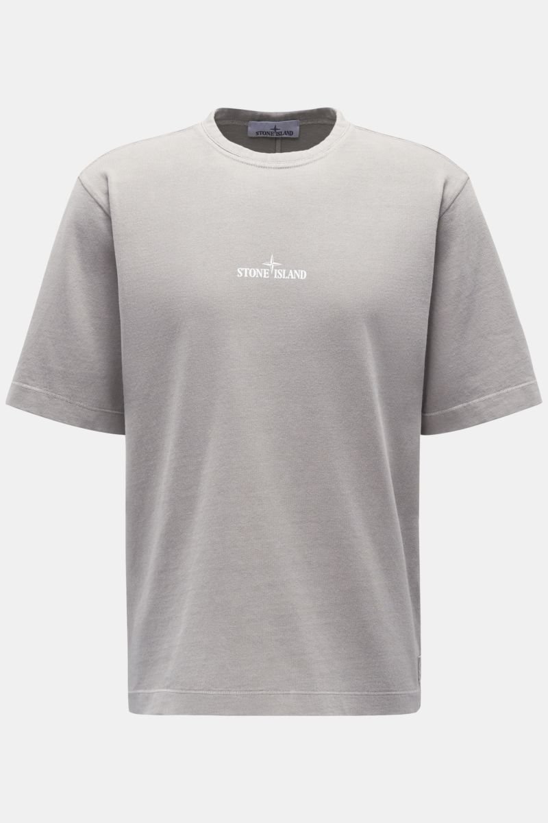 Crew neck T-shirt 'Closed Loop Tinto Terra' grey