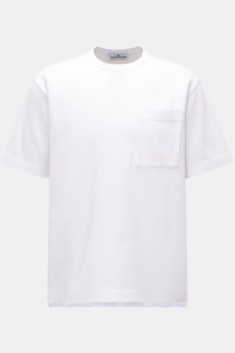 Crew neck T-shirt 'Marina' white