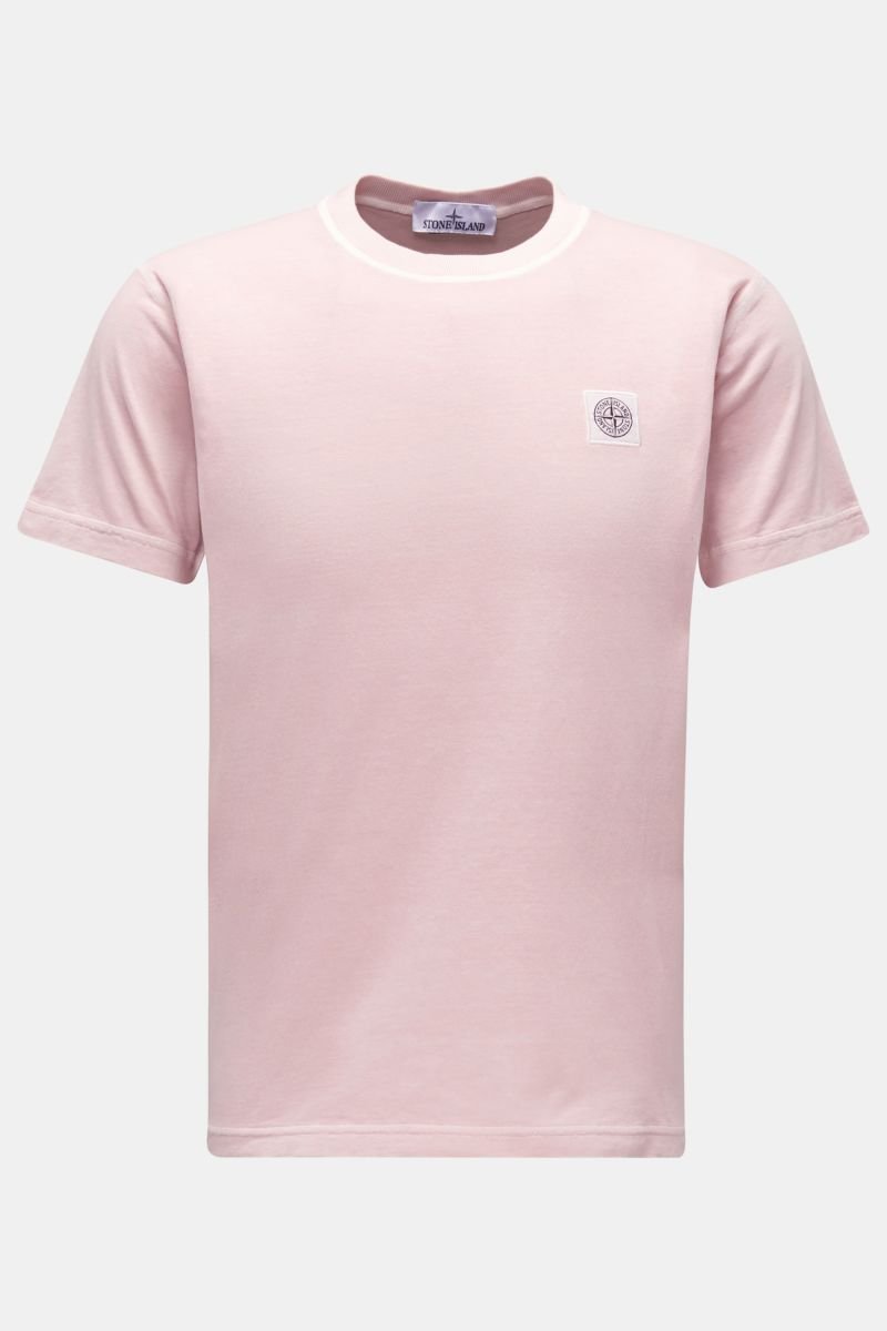 Rundhals-T-Shirt rosé meliert
