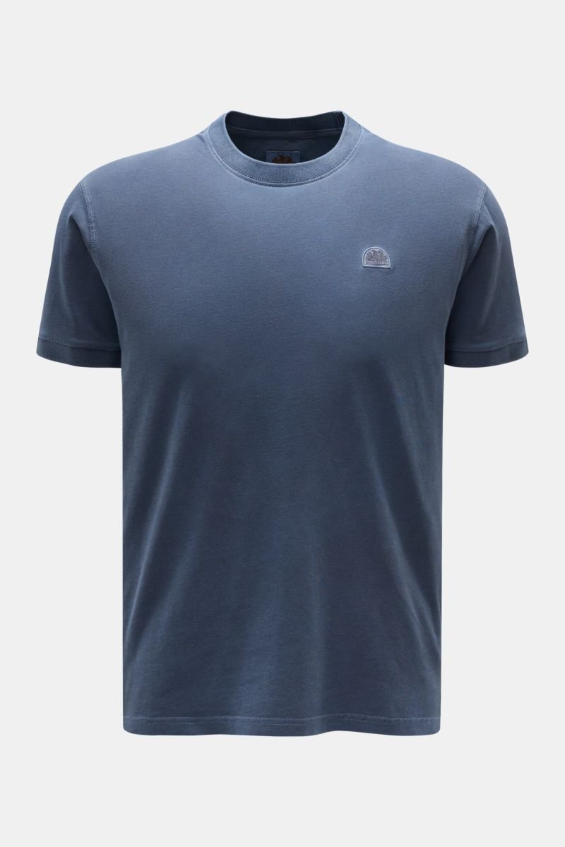 Rundhals-T-Shirt graublau