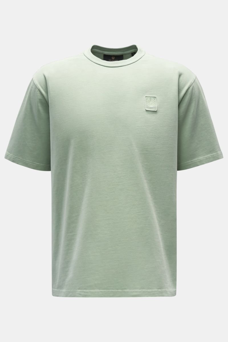 Rundhals-T-Shirt 'Mineral Outline' hellgrün