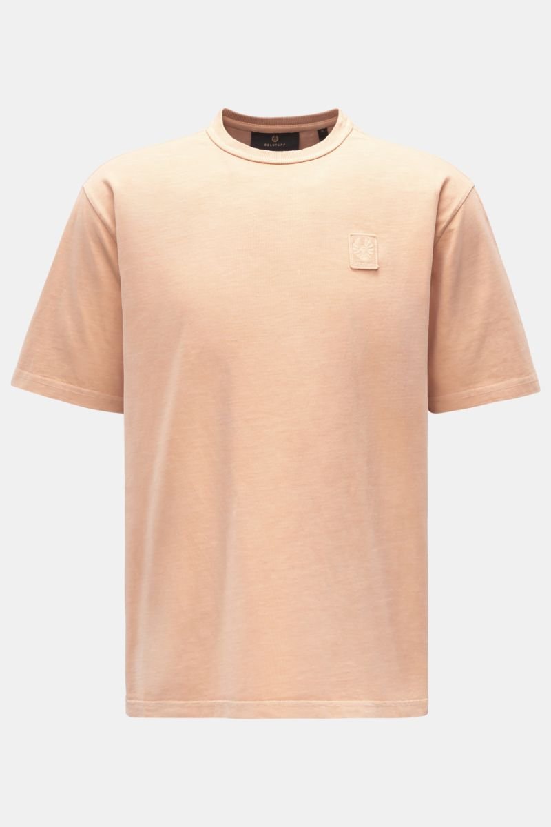 Crew neck T-shirt 'Mineral Outline' light orange