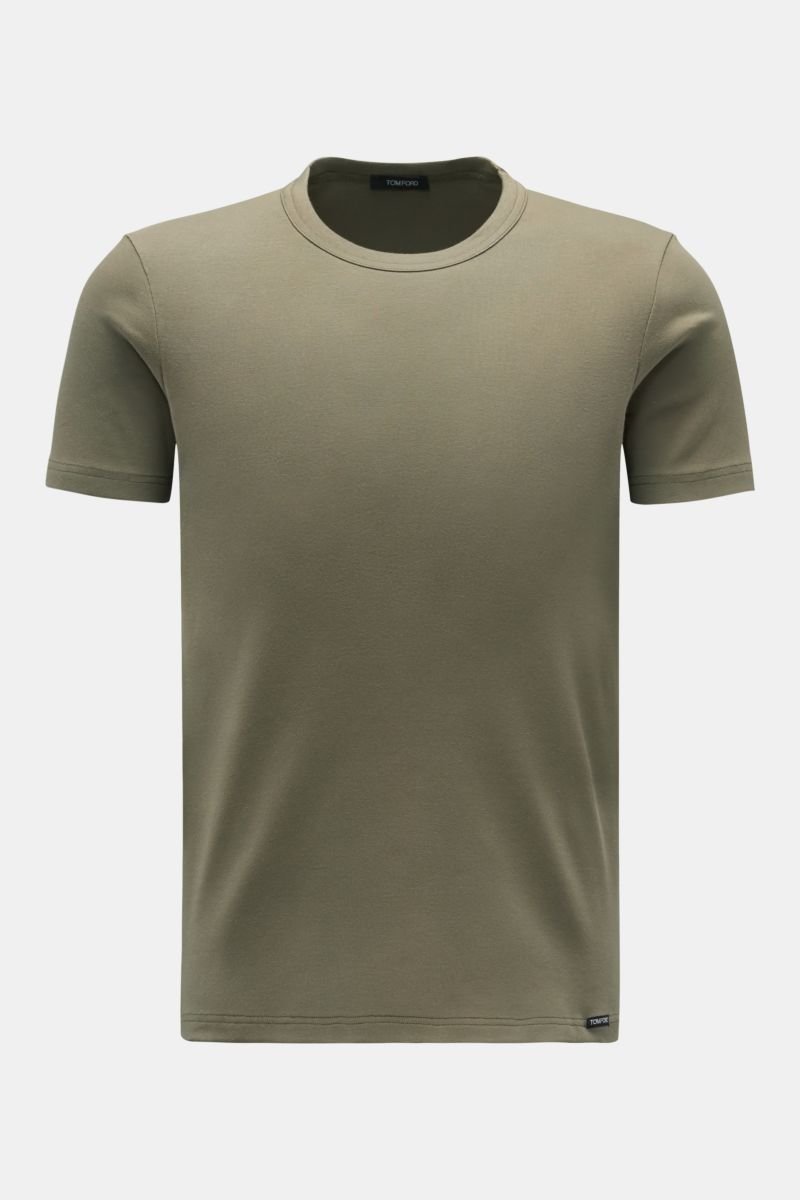 Rundhals-T-Shirt oliv