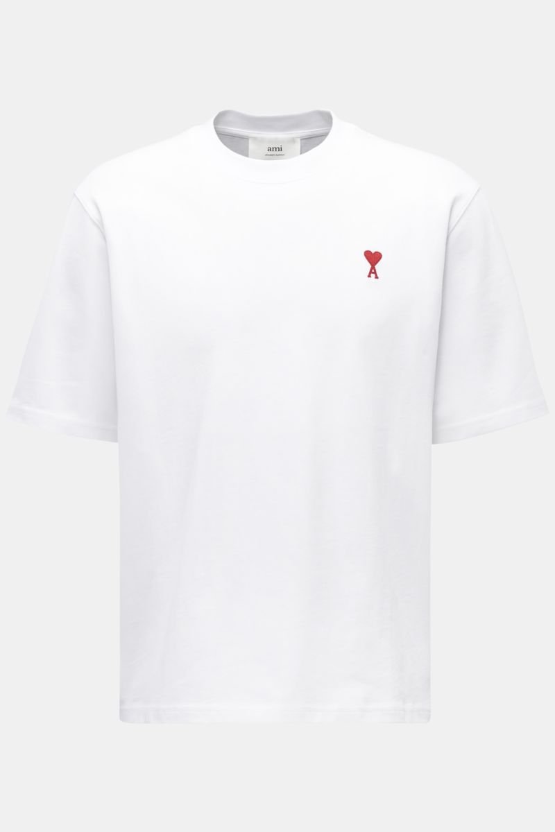 Rundhals-T-Shirt weiß