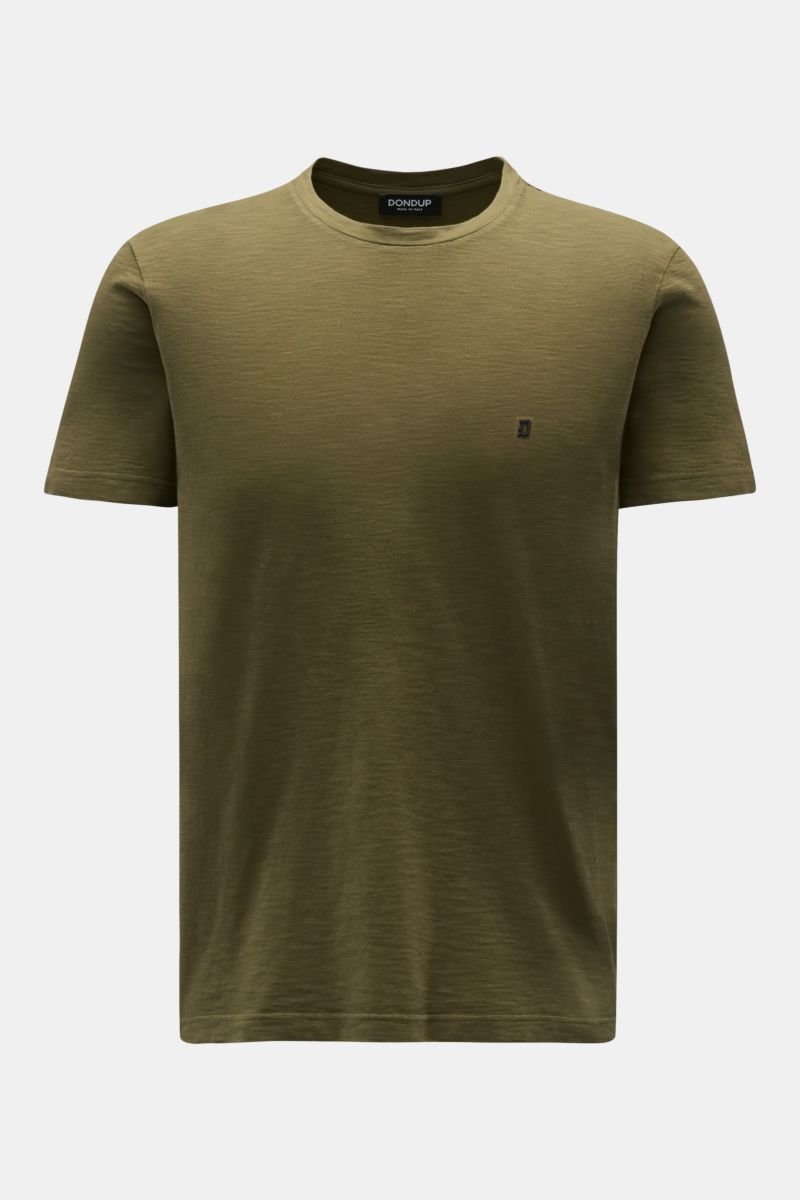 Rundhals-T-Shirt oliv 