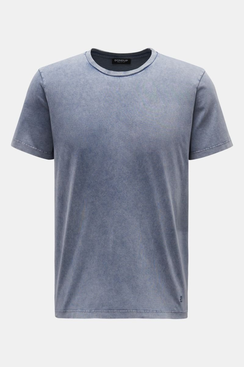 Crew neck T-shirt grey-blue