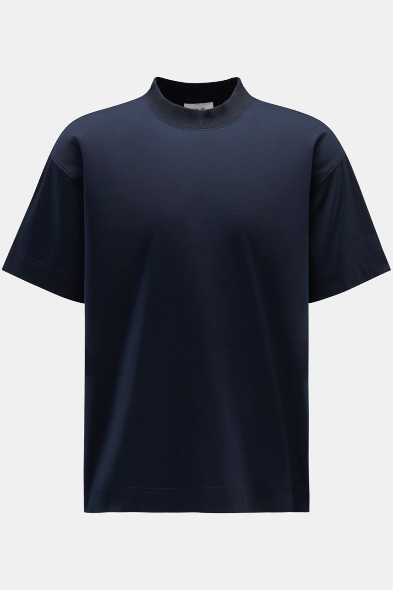Crew neck T-shirt 'Benja 3525 Smooth Cotton' navy