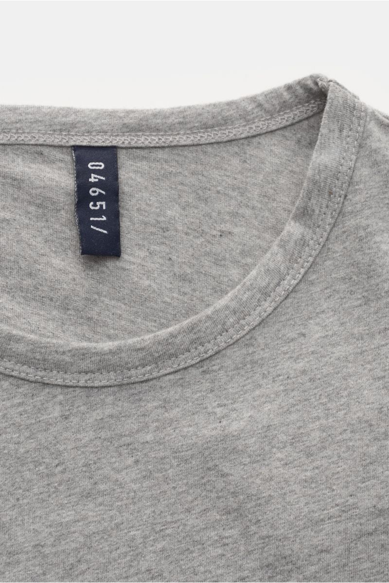 04651/ A trip in a bag Rundhals-T-Shirt 'Crew Tee' grau meliert