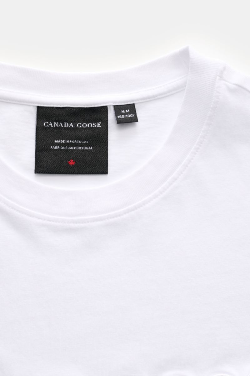 Canada Goose Rundhals-T-Shirt 'Emersen' weiß