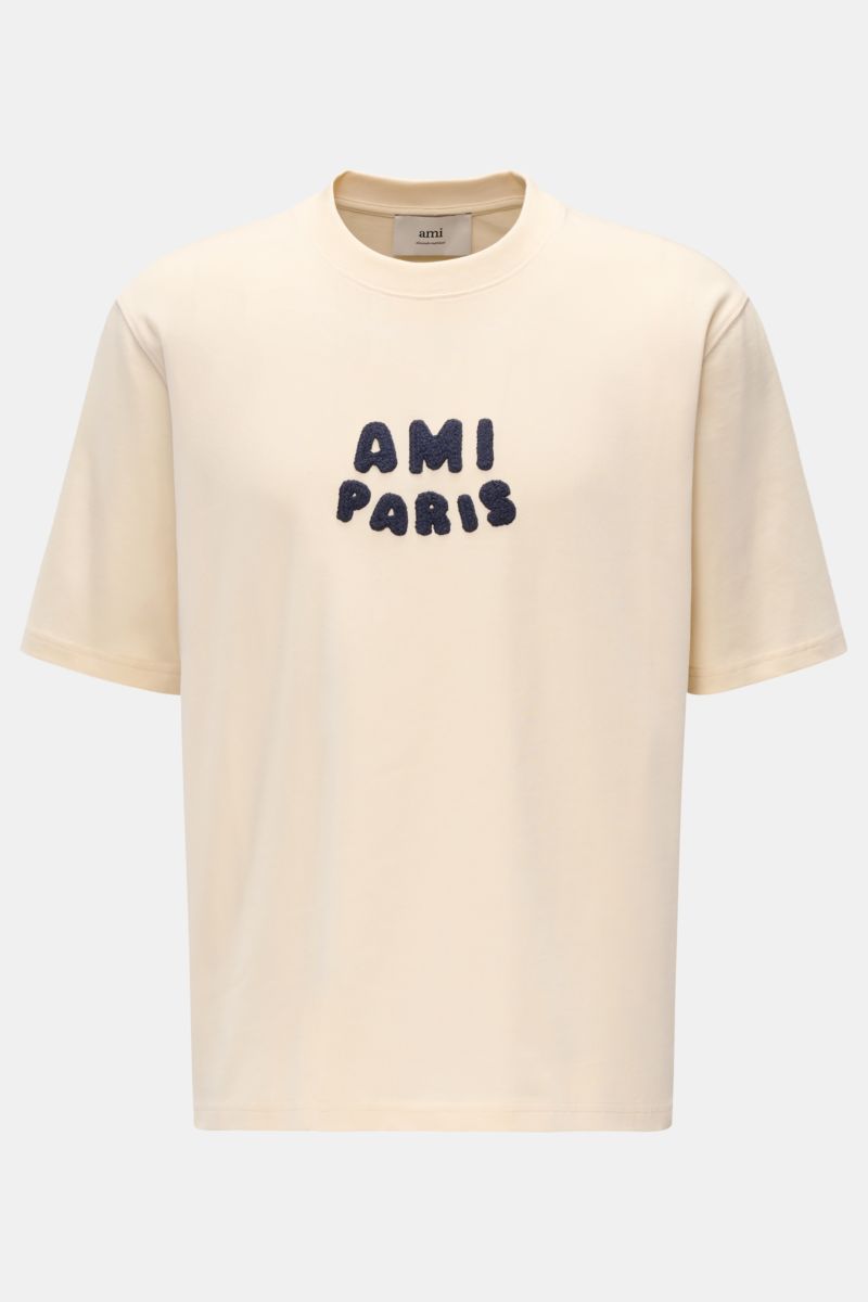 Rundhals-T-Shirt creme