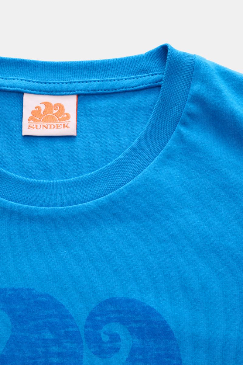 Sundek Rundhals-T-Shirt azurblau