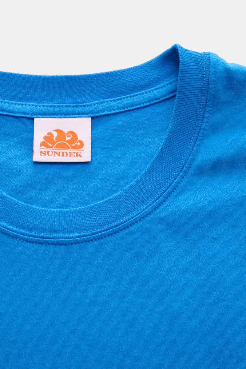 Sundek Rundhals-T-Shirt azurblau