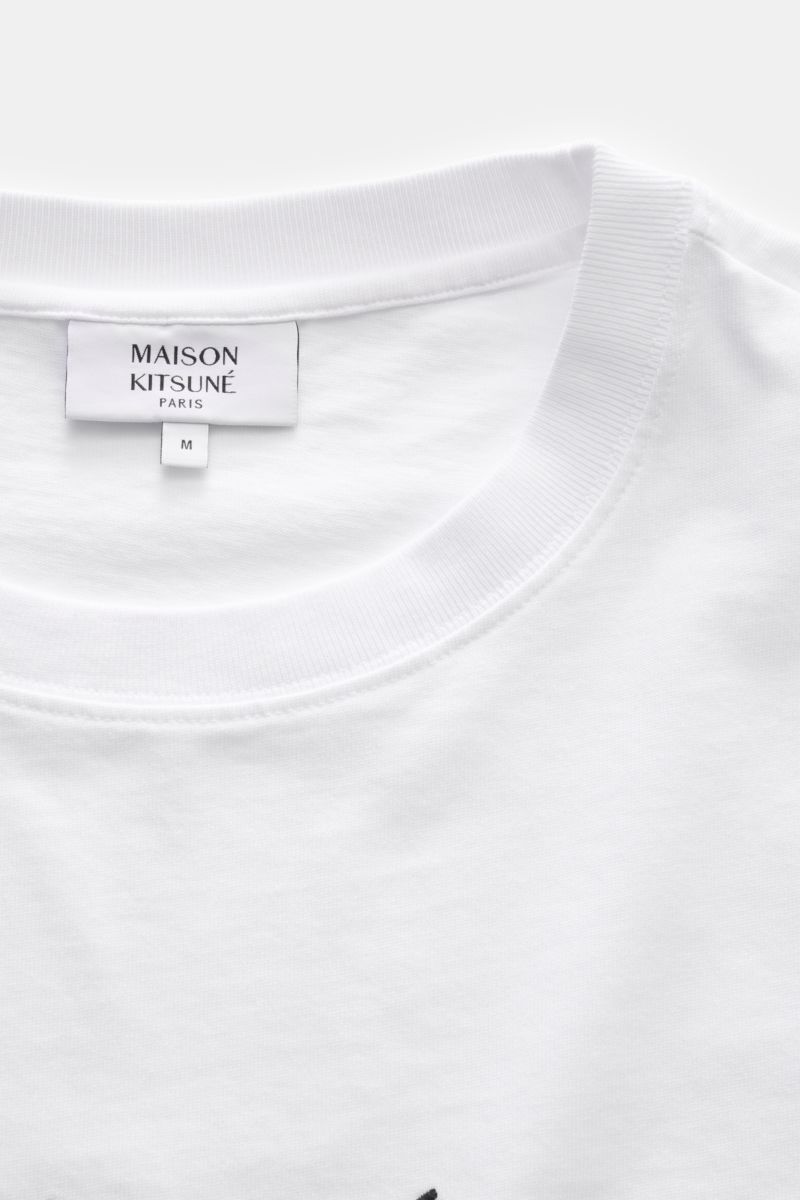 Maison Kitsuné Rundhals-T-Shirt weiß