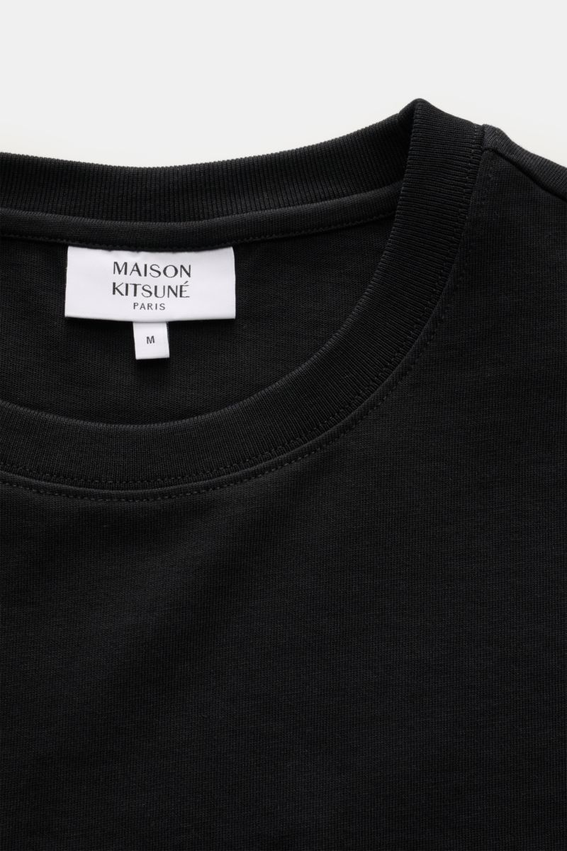 Maison Kitsuné Rundhals-T-Shirt schwarz