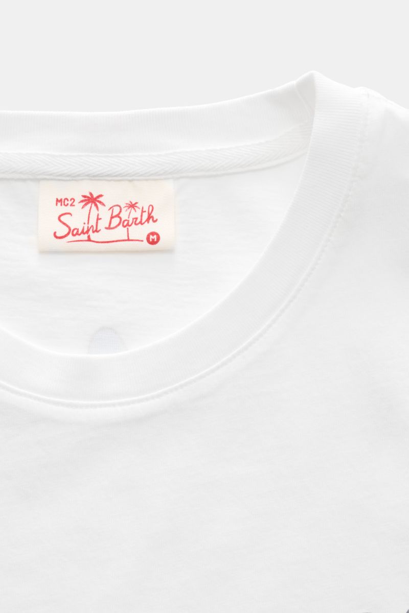 MC2 Saint Barth Rundhals-T-Shirt 'Habitué' weiß