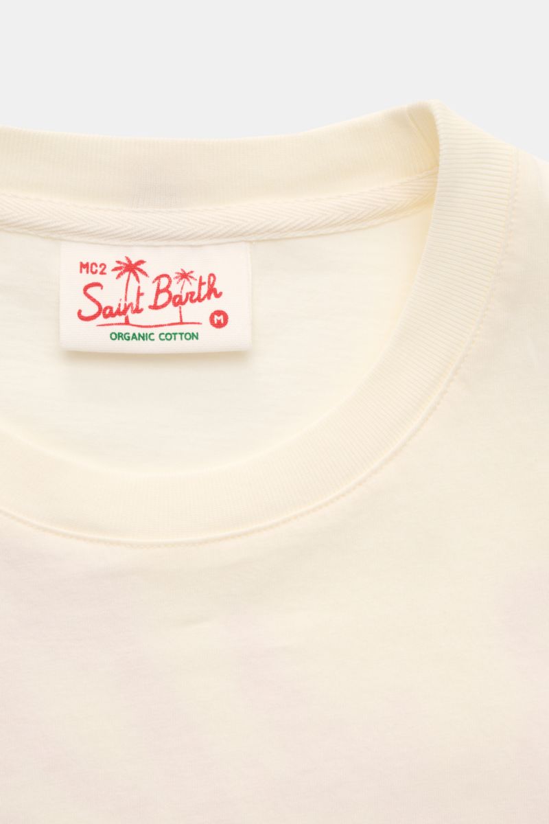 MC2 Saint Barth Rundhals-T-Shirt 'Rental Car' creme