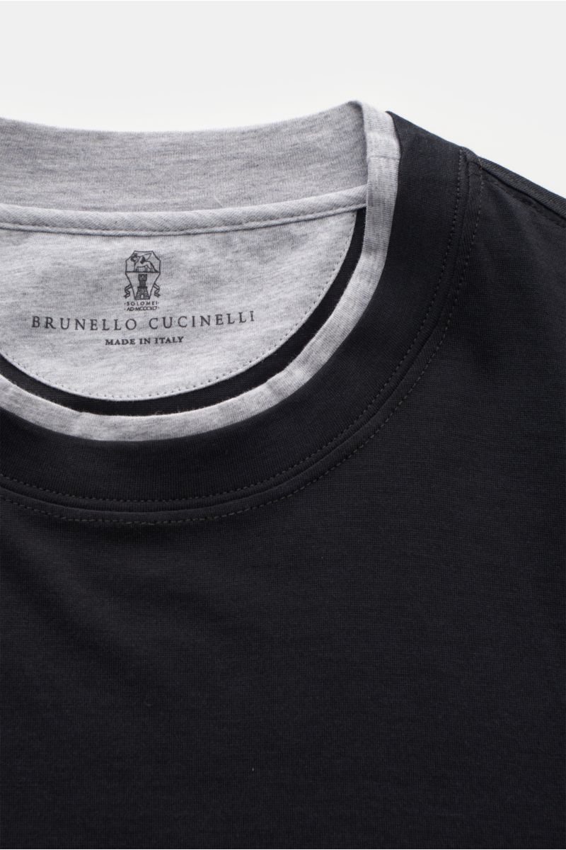 Brunello Cucinelli Crew neck T-shirt black