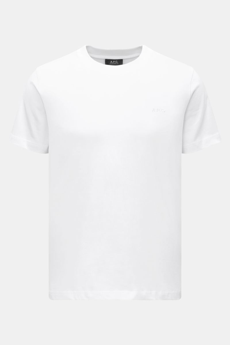 Rundhals-T-Shirt weiß