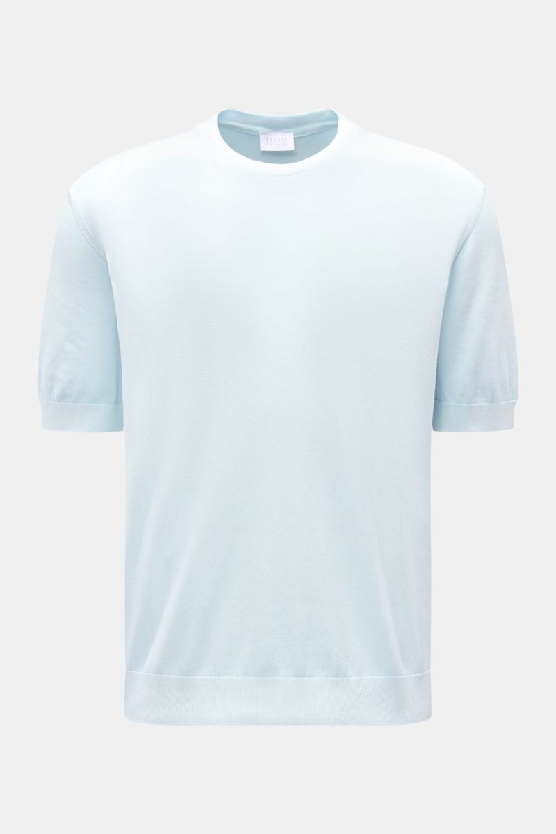 04651/ A trip in a bag Kurzarmpullover 'Pima Cotton' pastellblau