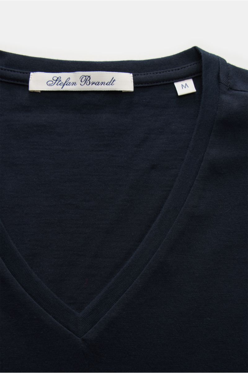 Stefan Brandt V-neck long sleeve 'Artur' dark navy