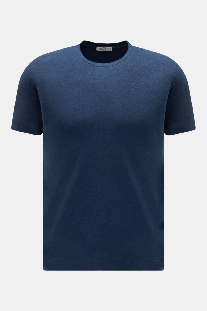 Crew neck T-shirt 'Enno' dark blue