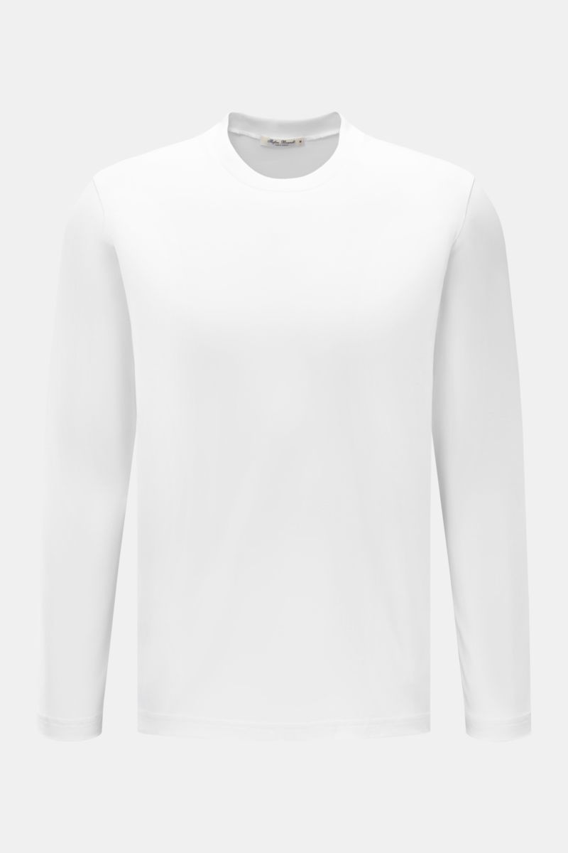 Rundhals-Longsleeve 'Eli' weiß