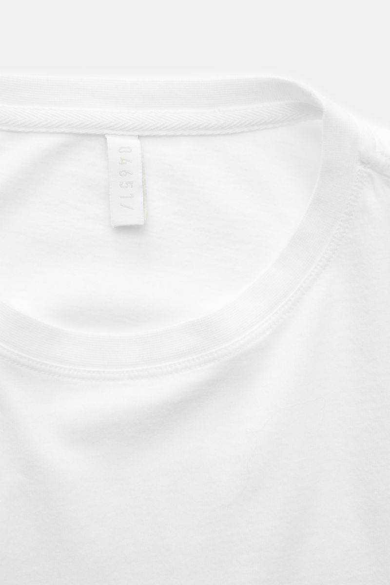 04651/ A trip in a bag Rundhals-Longsleeve 'Oyster Jersey Tee' weiß