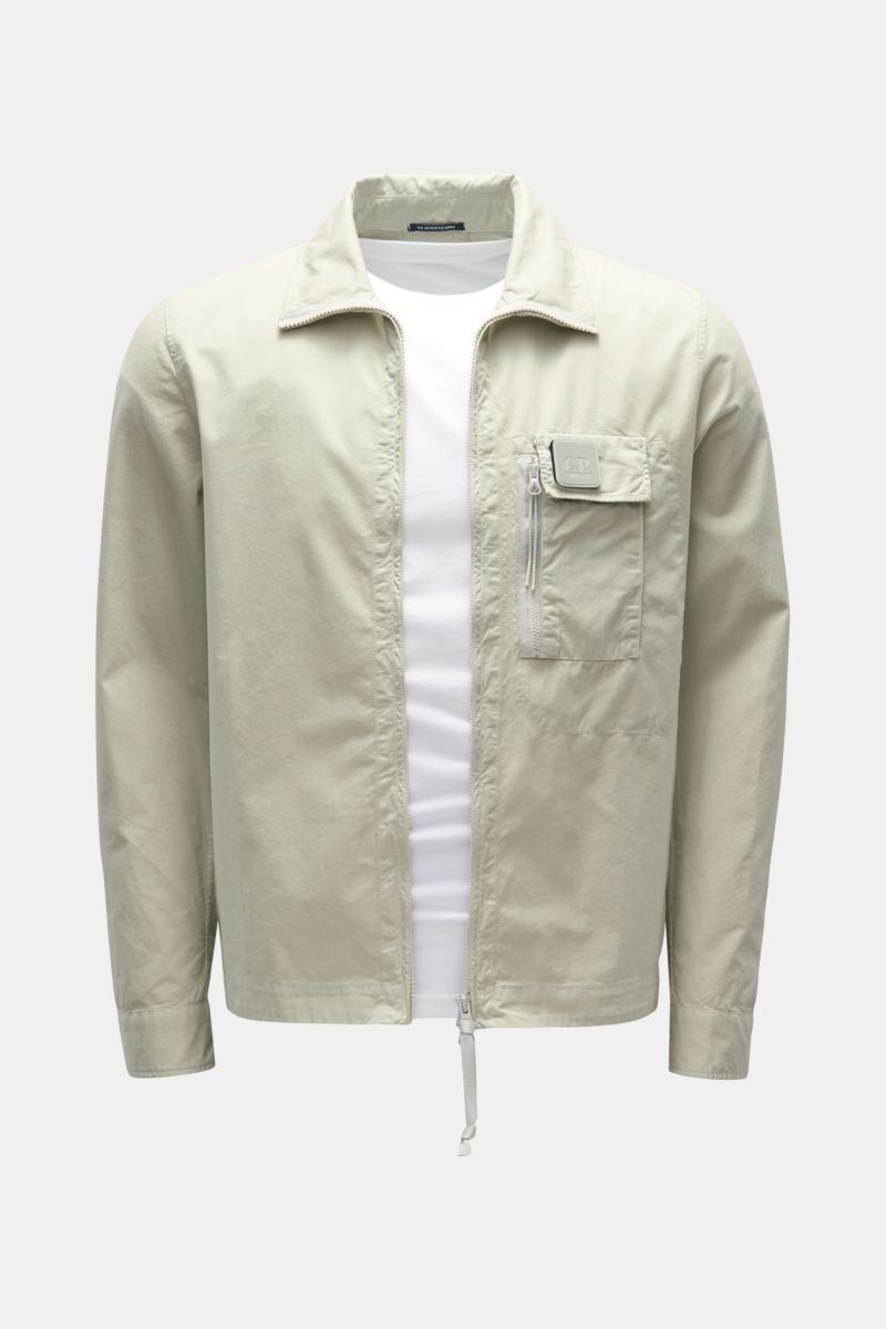 Herren Bekleidung Jacken Lederjacken C.P Company Baumwolle JERSEY 24/1 CREME T-SHIRT in Weiß für Herren 