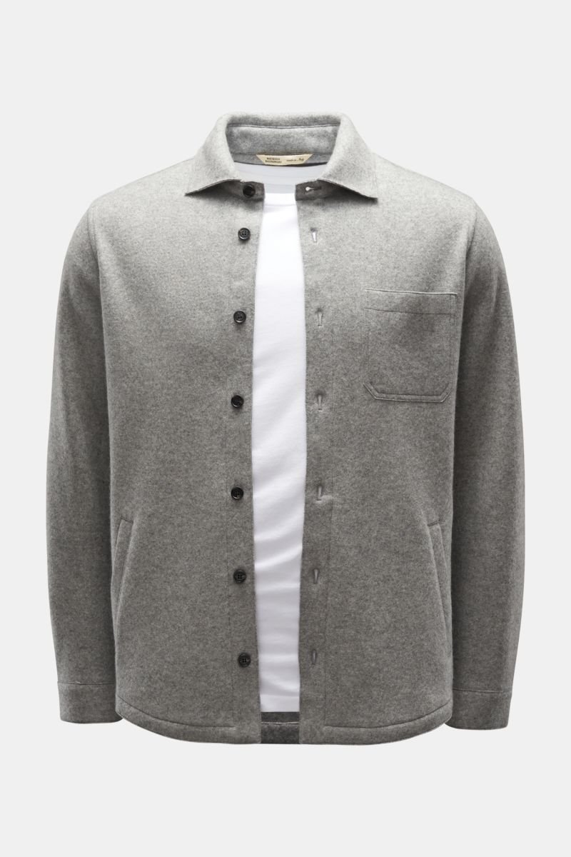 Cashmere overshirt grey