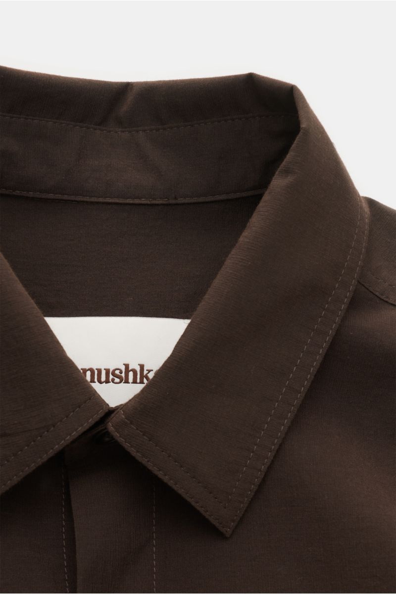 Nanushka Overshirt 'Jari' dunkelbraun