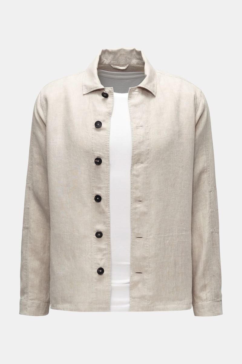 Leinen-Overshirt 'Linen Light Overshirt' beige