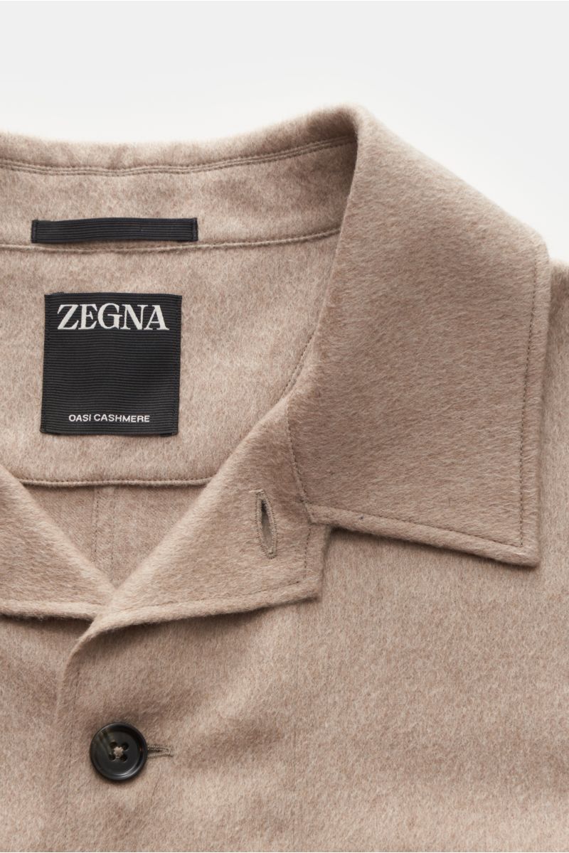 Zegna Cashmere Overshirt beige