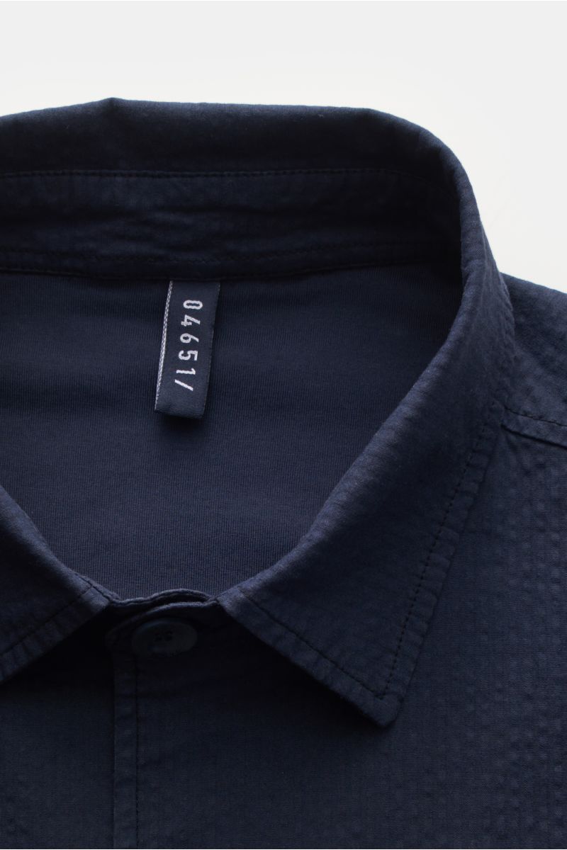 04651/ A trip in a bag Seersucker-Overshirt navy