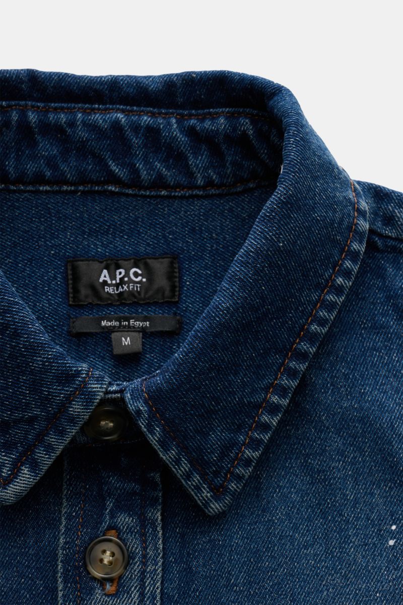A.P.C. Denim overshirt 'Basile' navy