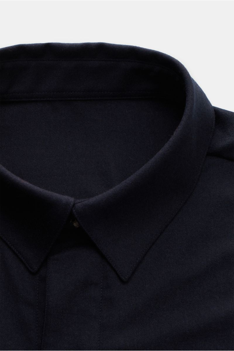 04651/ A trip in a bag Flannel overshirt navy