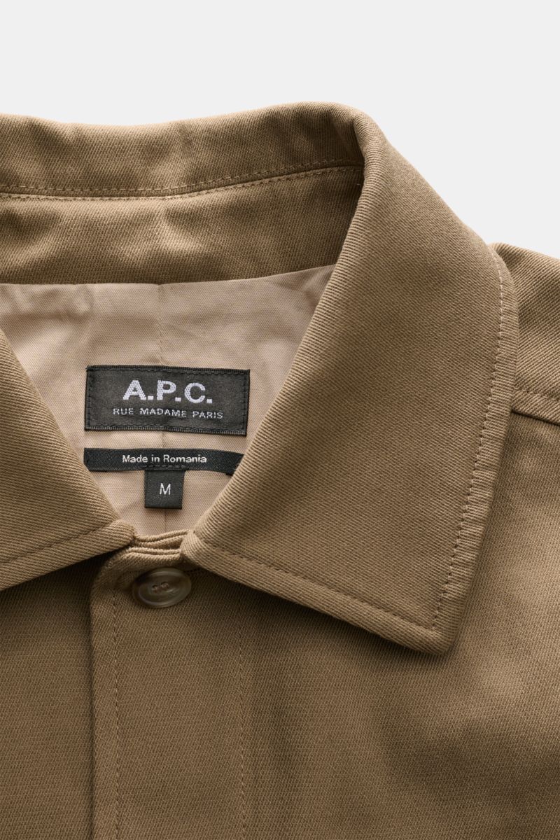 A.P.C. Overshirt 'Jeffray' taupe