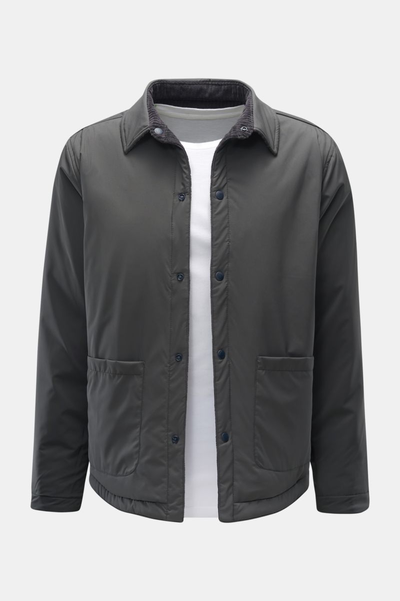 04651/ A trip in a bag Cord-Wendeovershirt 'Reversible' anthrazit