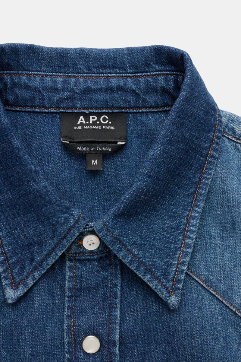 A.P.C. Jeans-Overshirt 'Western' dunkelblau