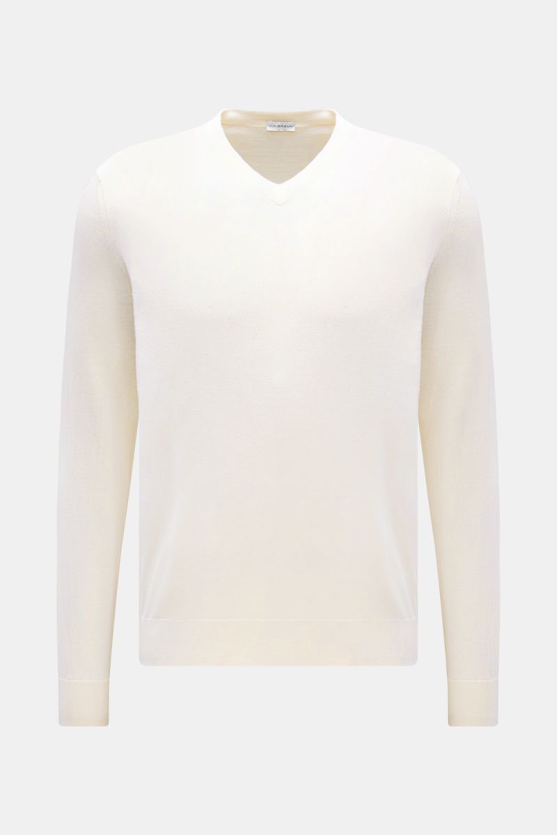 Merino V-Neck Pullover creme