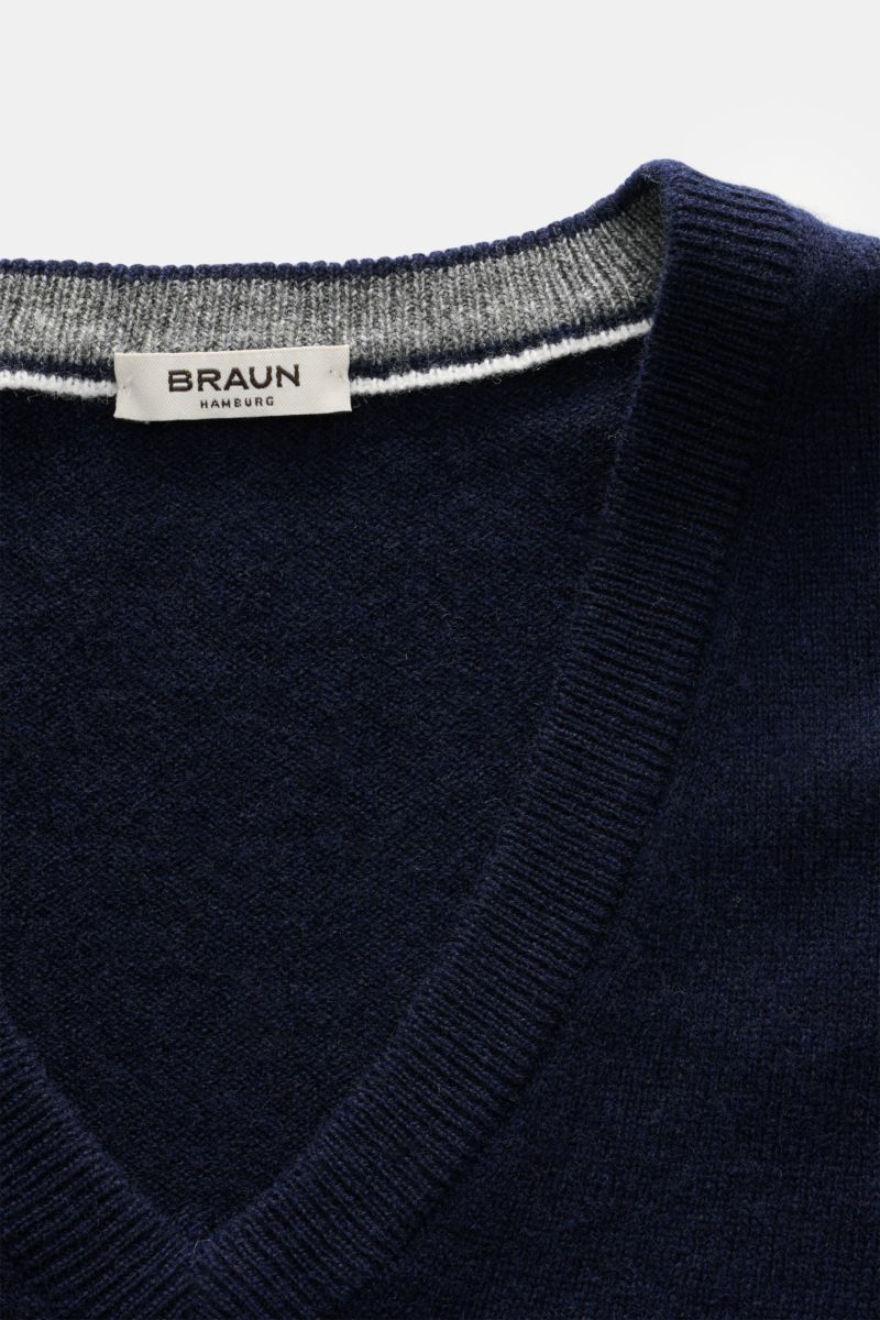 BRAUN Hamburg V-Neck Pullover navy