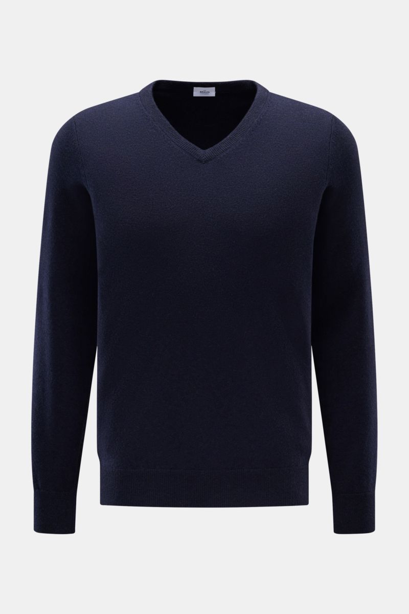 von Braun Cashmere V-Neck Pullover navy