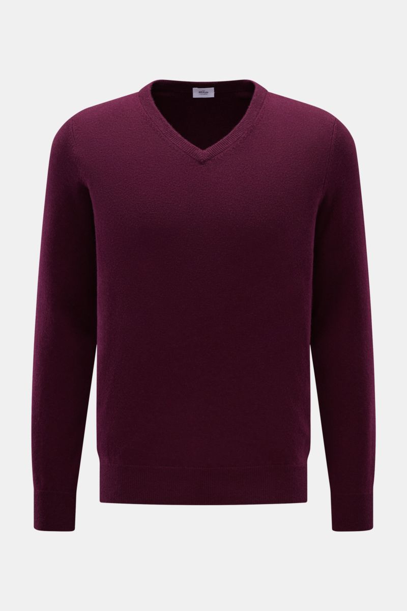 von Braun Cashmere V-Neck Pullover bordeaux
