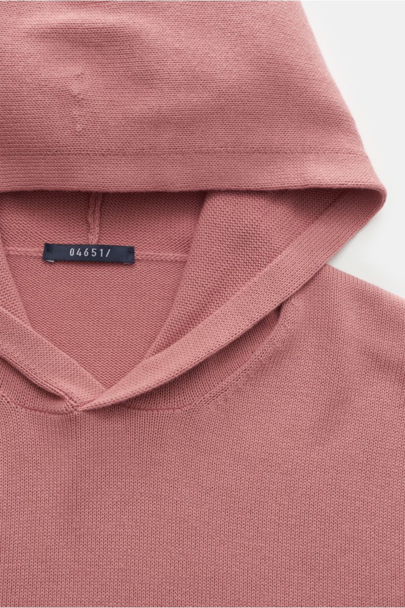 04651/ A trip in a bag Hooded jumper antique pink