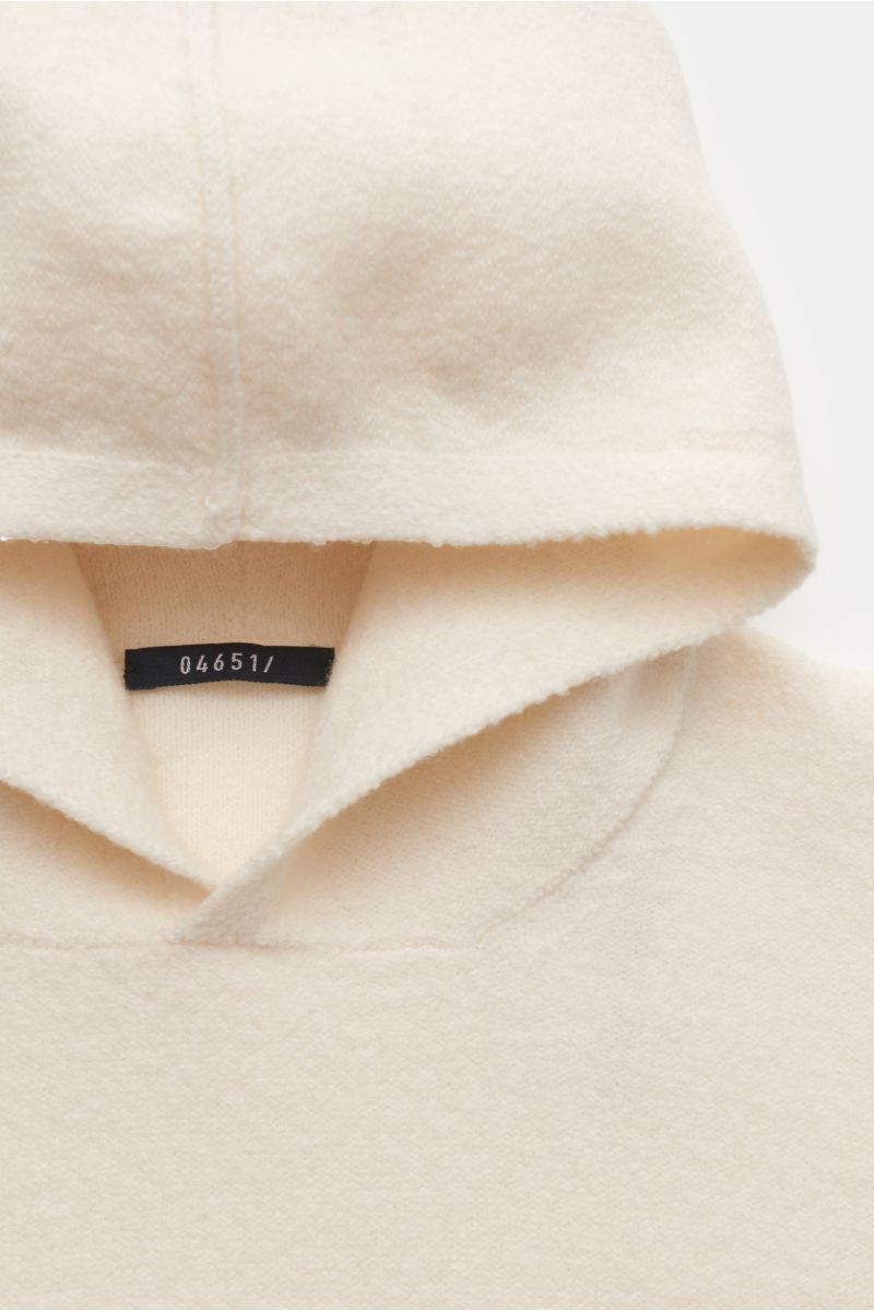 04651/ A trip in a bag Hooded jumper 'Boiled Hoodie' off-white
