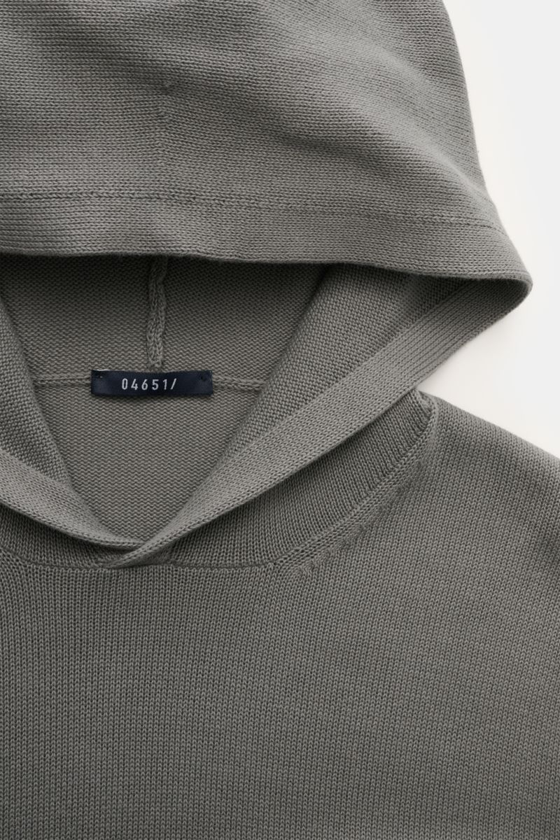 04651/ A trip in a bag Hooded jumper grey